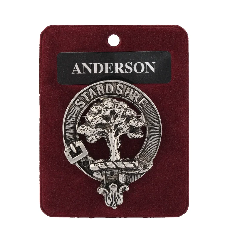 artisan pewter clan badge anderson