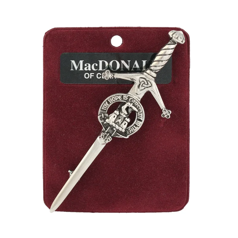 artisan pewter clanranald kilt pin