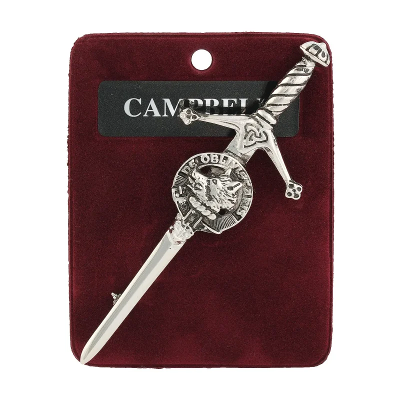 artisan pewter kilt pin campbell tartan