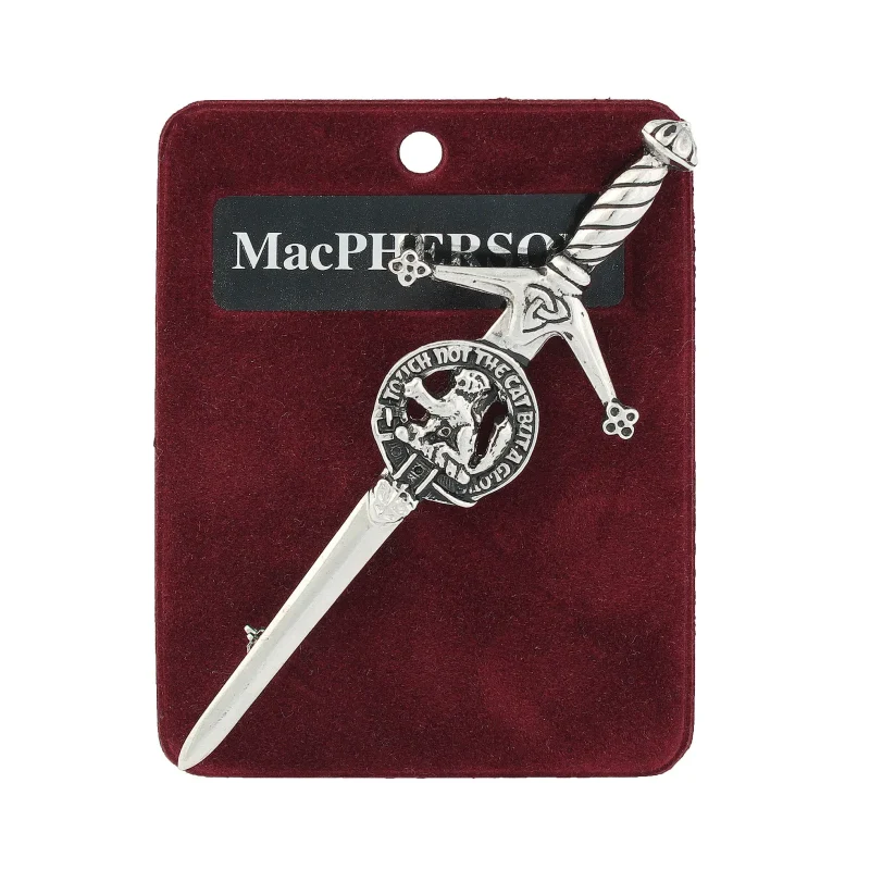 artisan pewter kilt pin macpherson crest