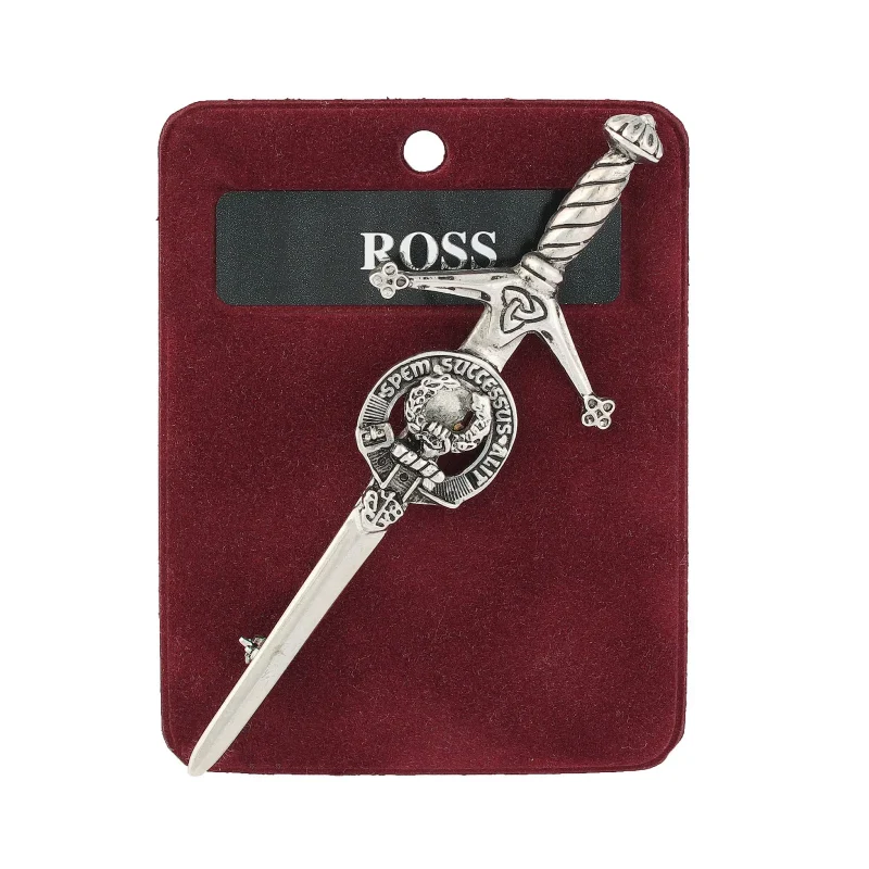 artisan pewter kilt pin ross design