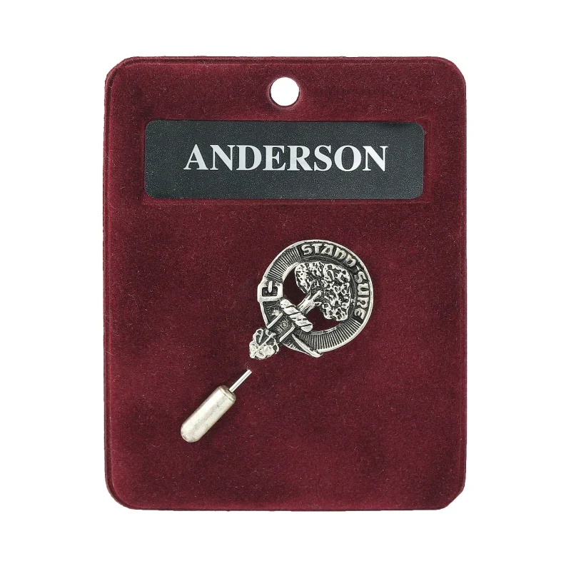 artisan pewter lapel pin by anderson