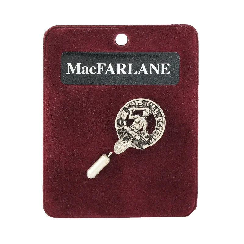 artisan pewter lapel pin by macfarlane