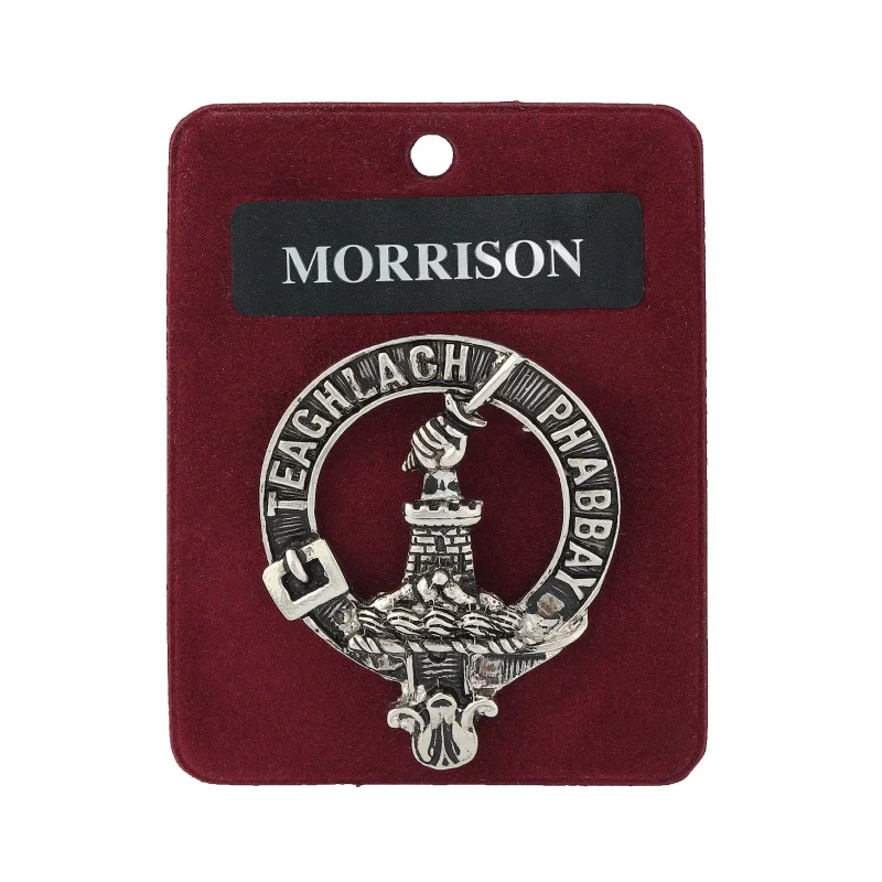 artisan pewter morrison clan badge