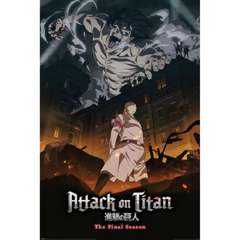 attack on titan s4 eren onslaught poster