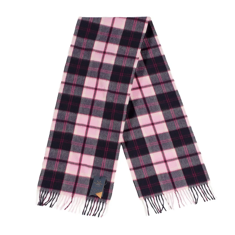 balmoral pink cashmere scarf 100 woven cashmere