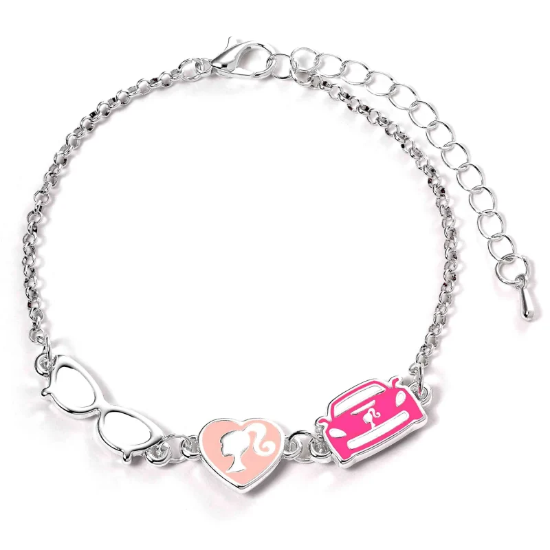 barbie 3 charm bracelet set classic design