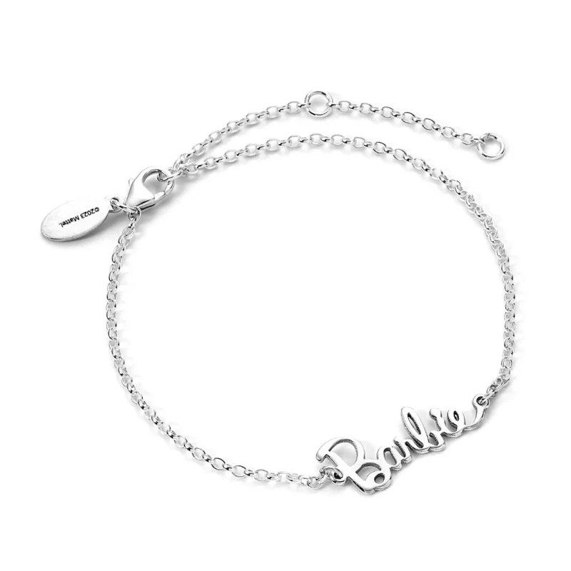 barbie logo chain bracelet