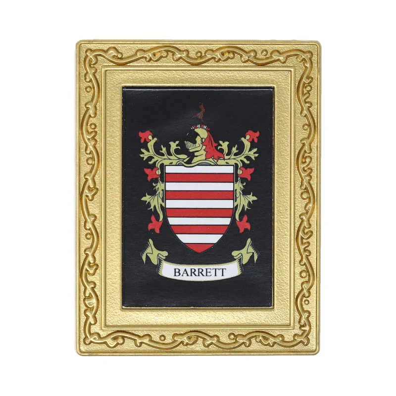 barrett coat of arms fridge magnet