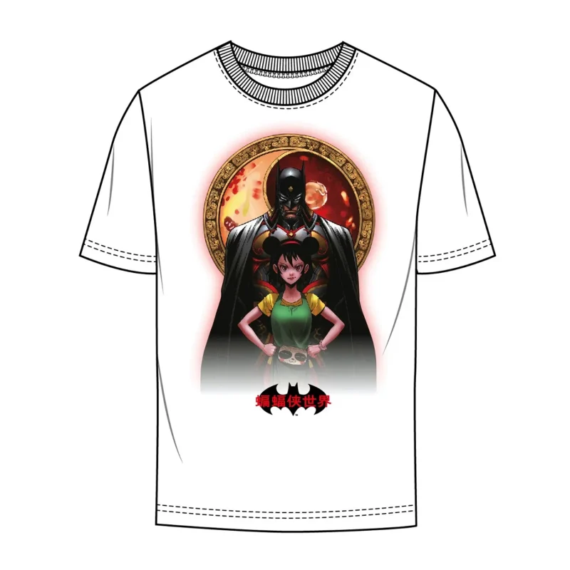 batman moon anime adult white t shirt