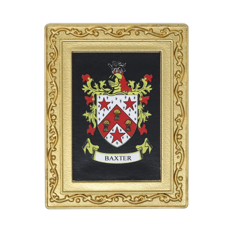 baxter coat of arms fridge magnet