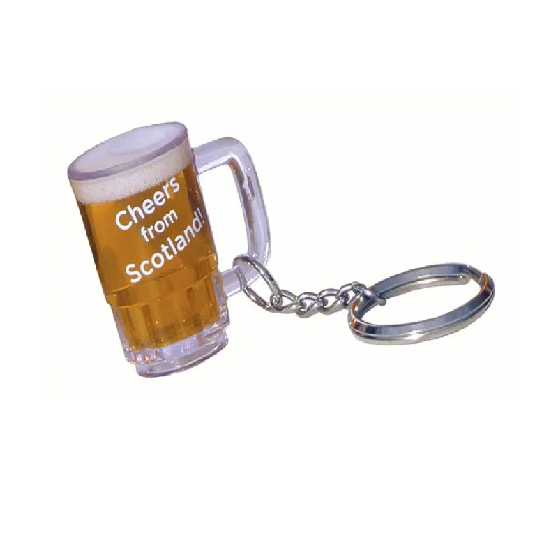 beer mug keychain stainless steel