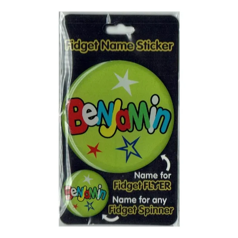 benjamin s fidget flyer name stickers