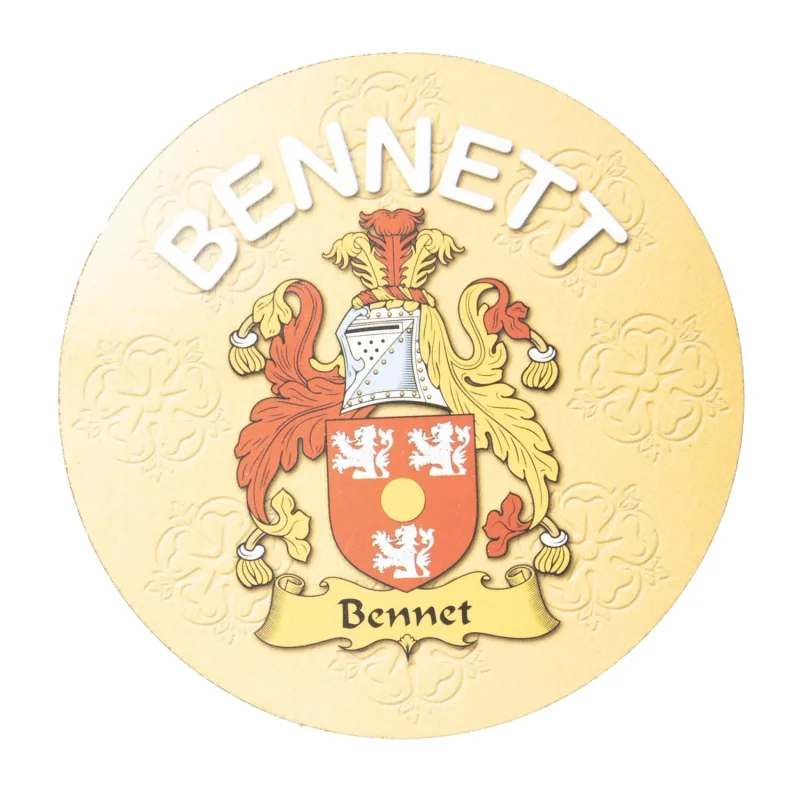 bennett family round cork coasters