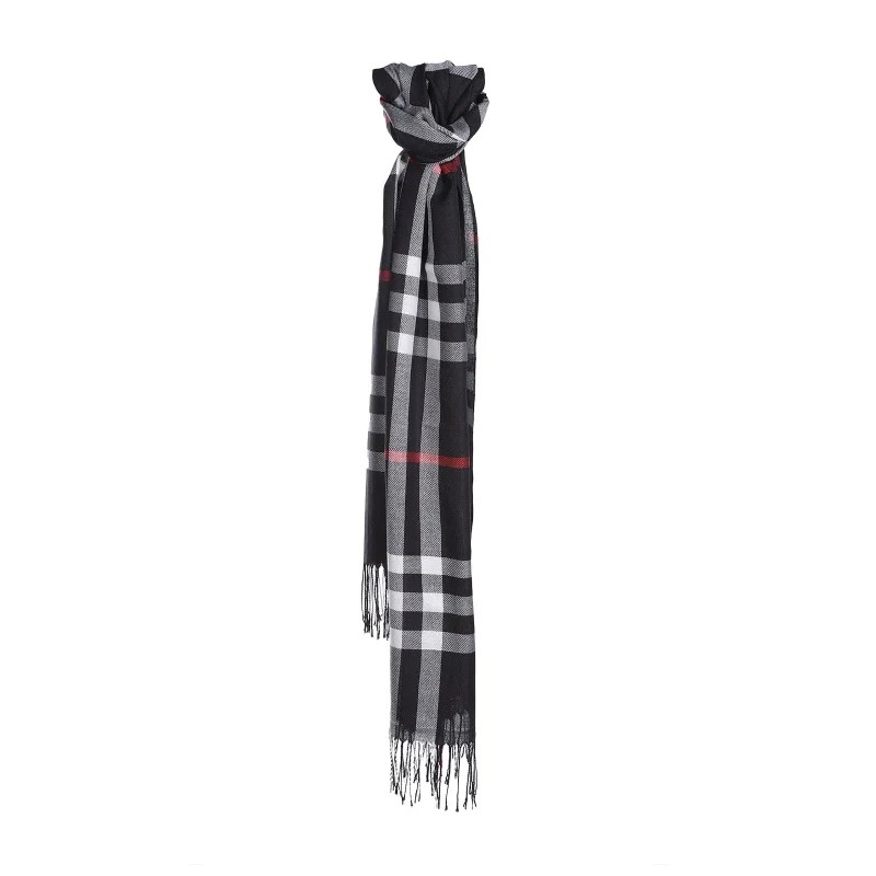 black check scarf