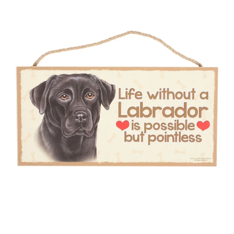 black labrador pet plaque for dogs