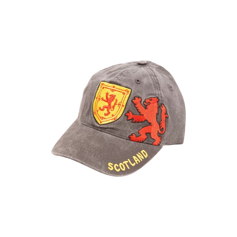 black rampant lion scotland on peak cap