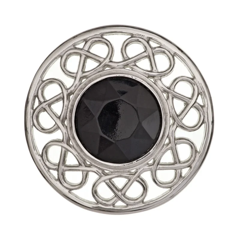 black stroma brooch