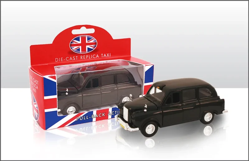 black taxi die cast metal model