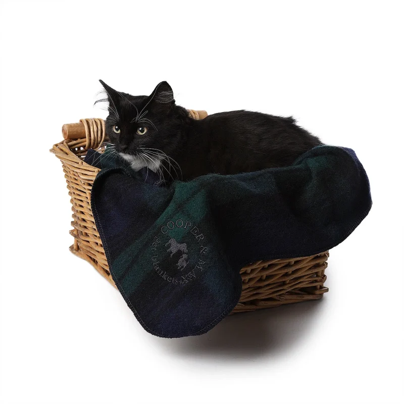 black watch tartan pet blanket