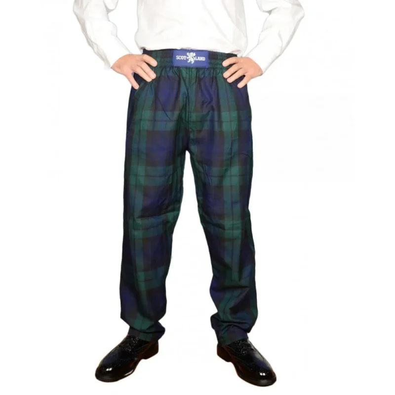 black watch tartan trousers for men