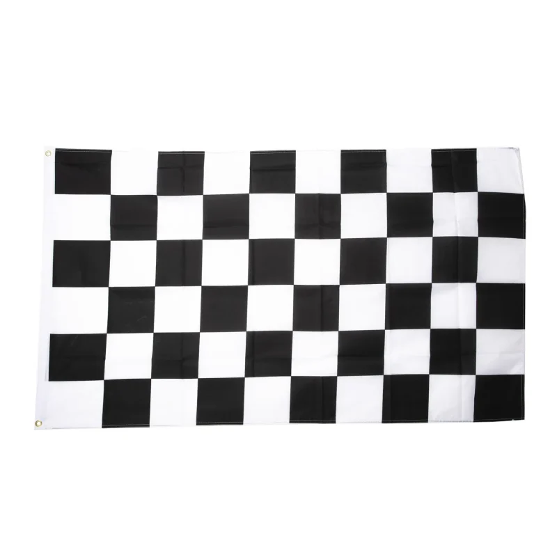 black white checkered 5x3 flag