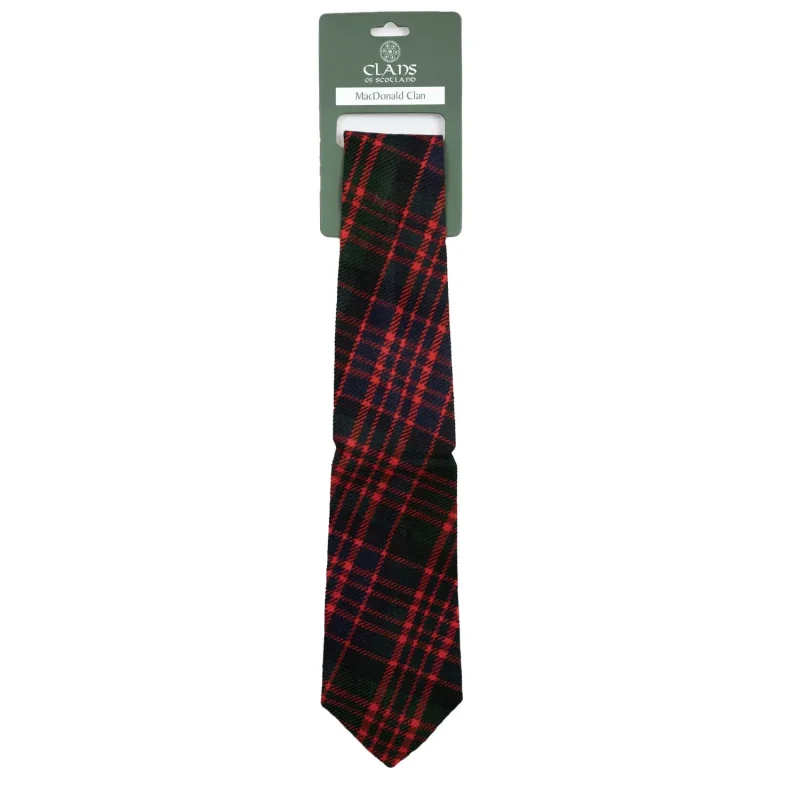 blue ramsay tartan tie