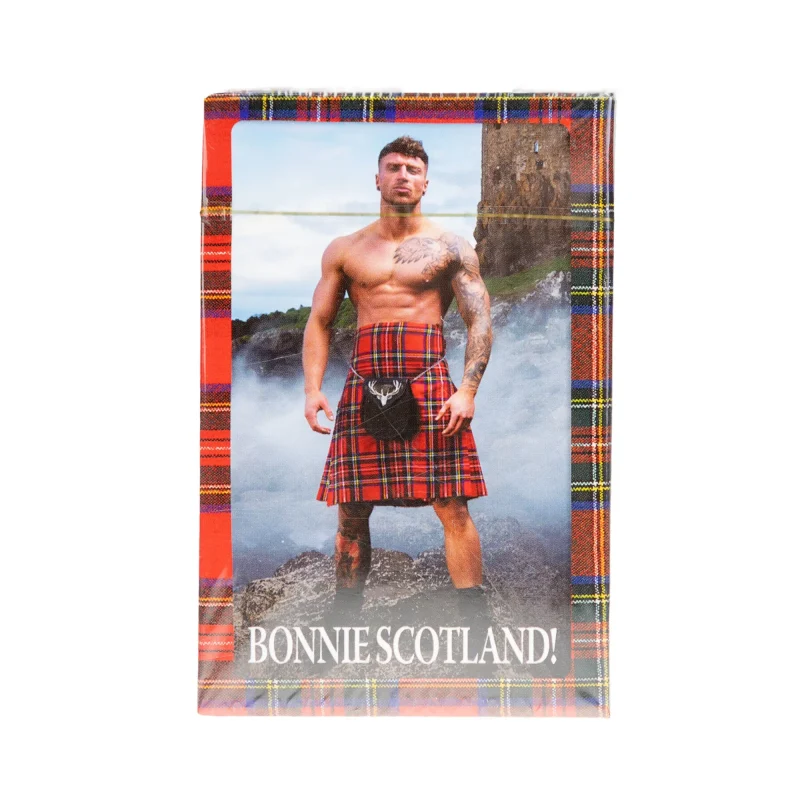 bonnie scotland love kilts playing cards