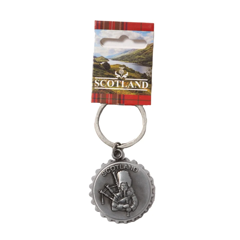 bottle cap opener keychain scot piperman