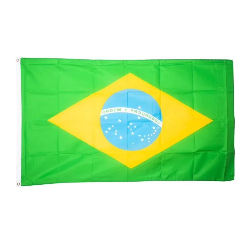 brazil flag 5 x3 authentic design