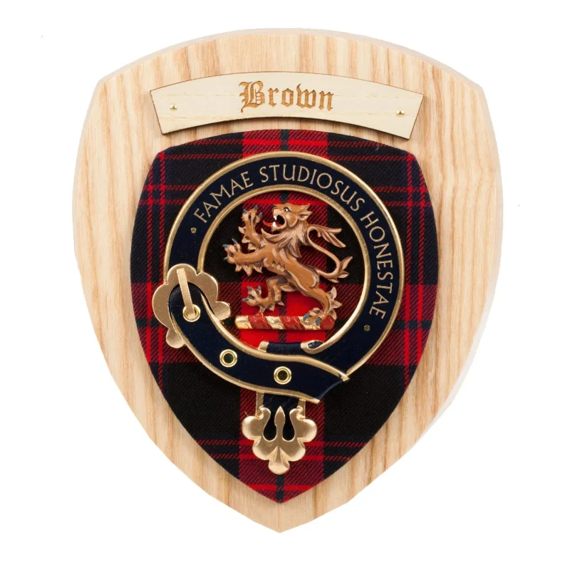 brown clan wall plaque