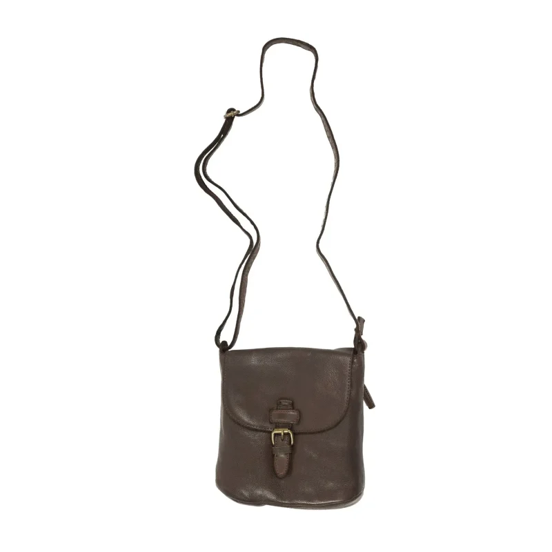 brown small crossover bag