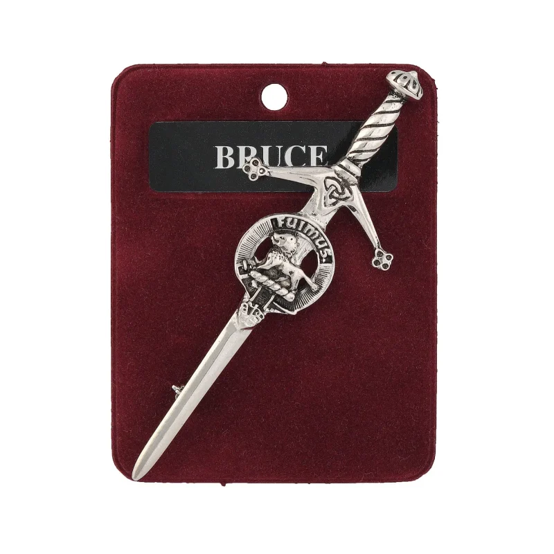 bruce art pewter kilt pin