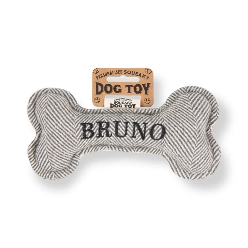 bruno s squeaky bone dog toy