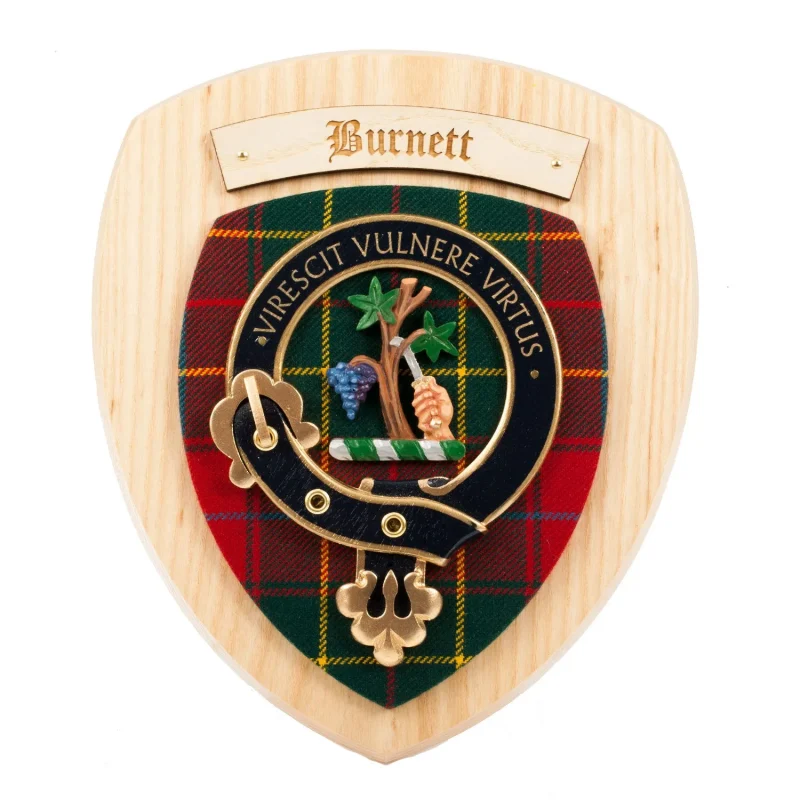 burnett clan wall plaque