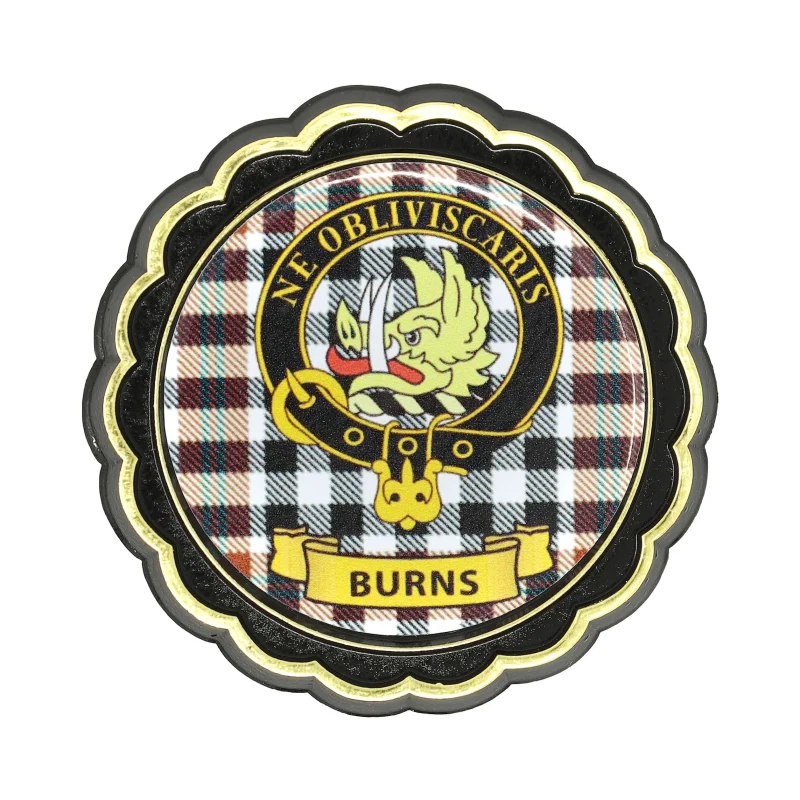 burns clan crest fridge magnets