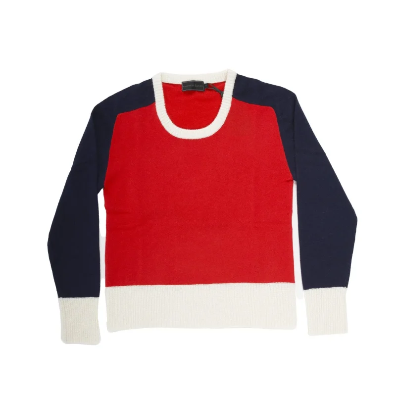 cashmere alex crew neck sweater crimson