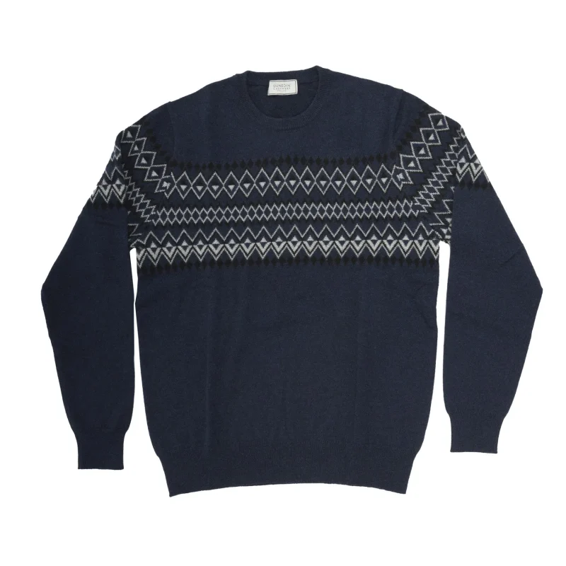 cashmere gents fairisle cosmos sweater