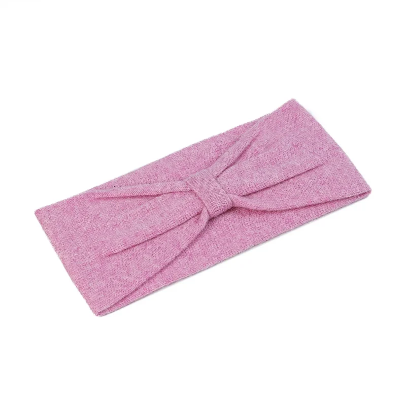 cashmere headband for women marl lilac