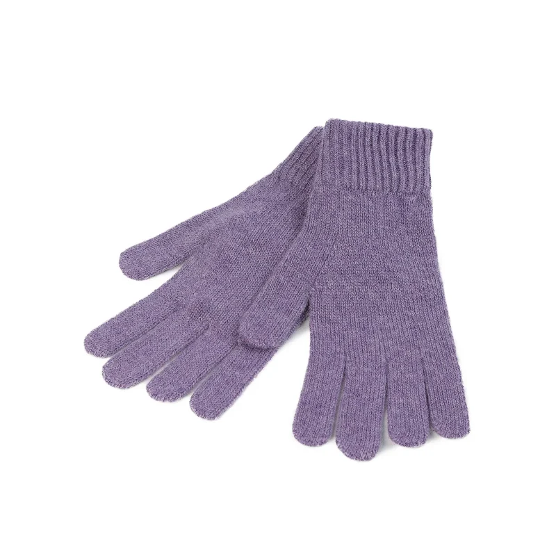 cashmere ladies gloves heather gray