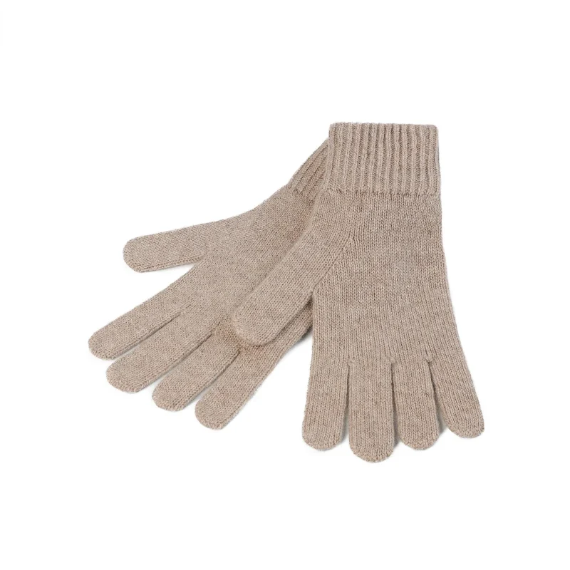 cashmere ladies gloves sand beige