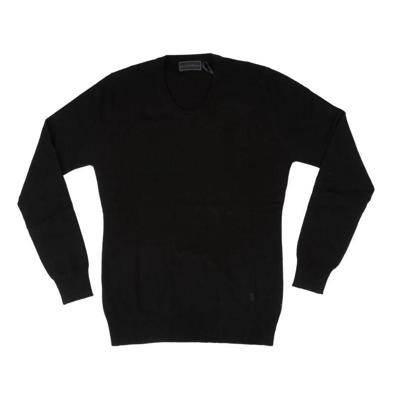 cashmere millie crew neck sweater black