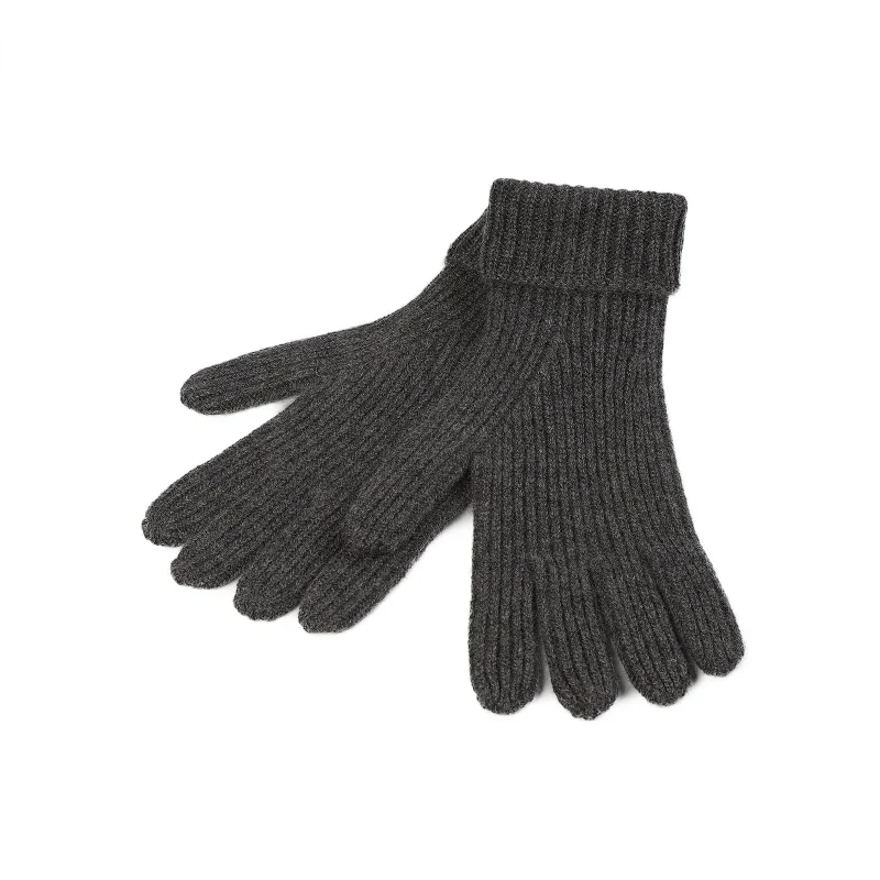 cashmere rib glove for men 100 cashmere