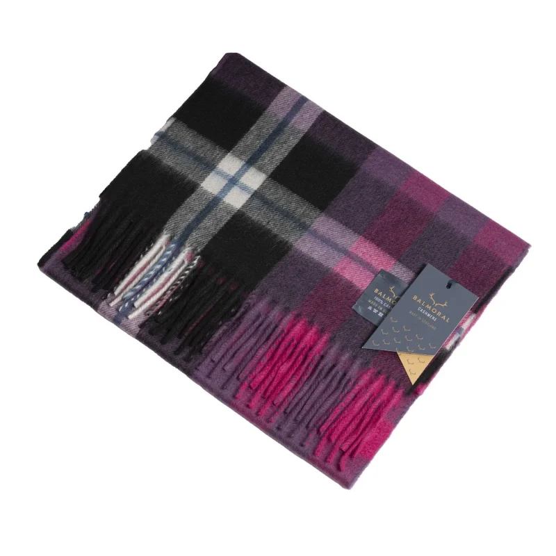 cashmere scarf dalton black raspberry