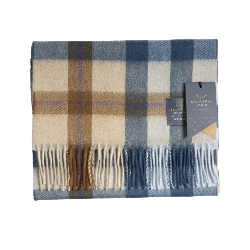 cashmere scarf dalton natural light blue