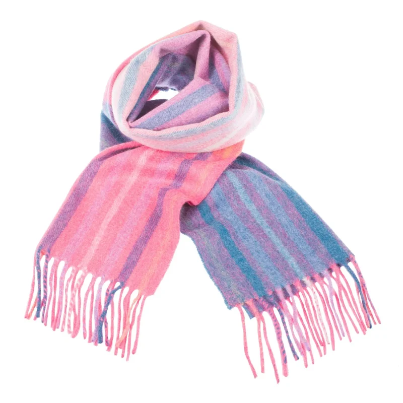 cashmere scarf edinburgh coral berry