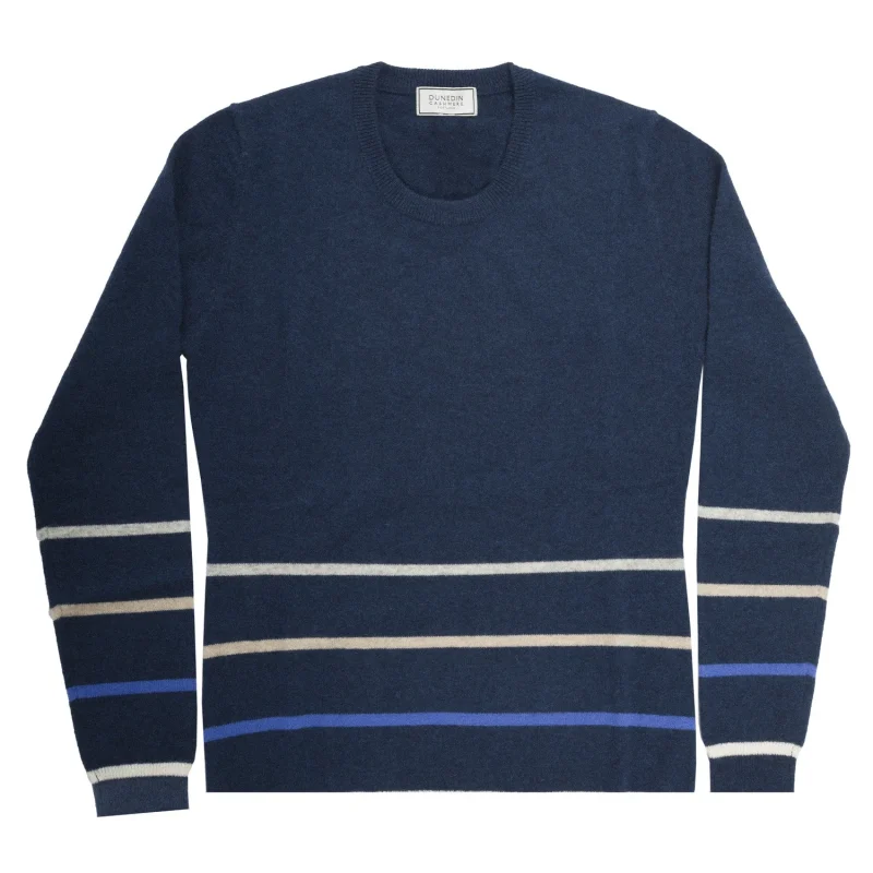 cashmere women s astral stripe crew sweater