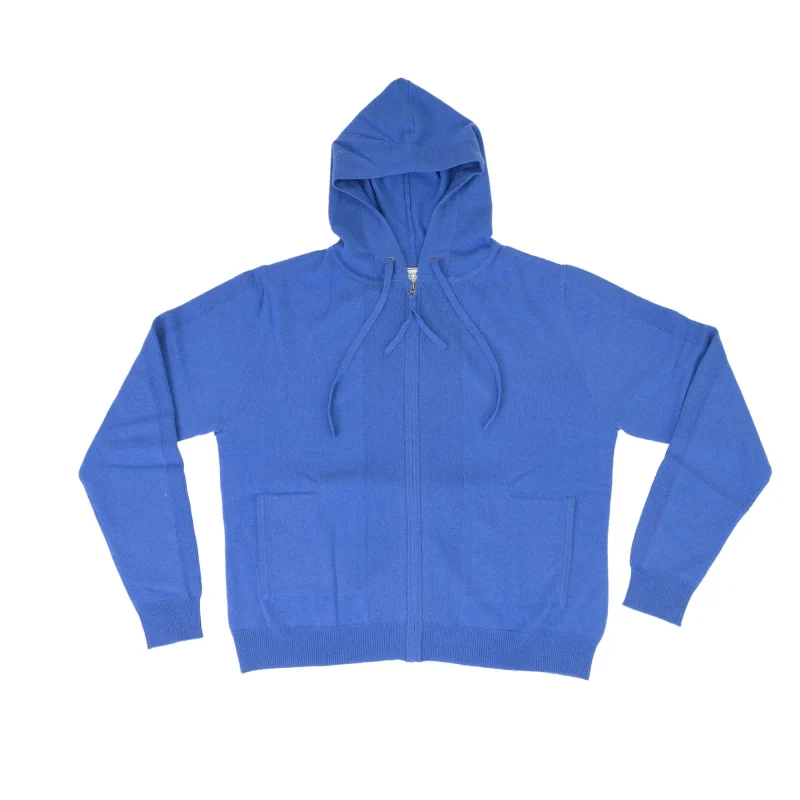 cashmere women s hoodie cornflower blue