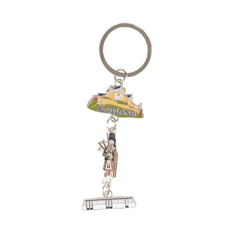 castle piper tram keyring