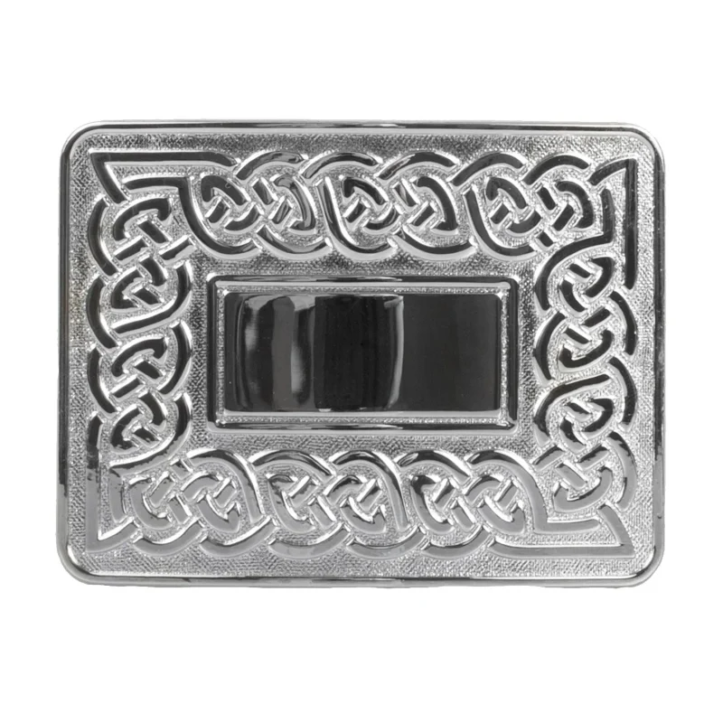 celtic chrome buckle elegant finish